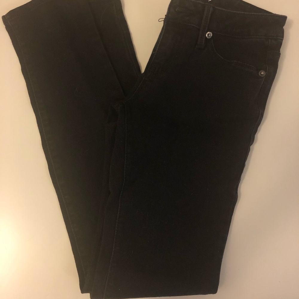 Black denim jeans